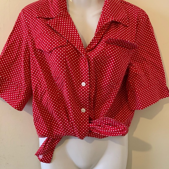 Rafaella Tops - Rafaella Polka Dot Top